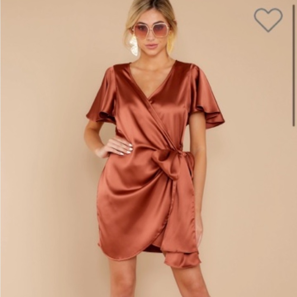 Red Dress Boutique size small wrap dress